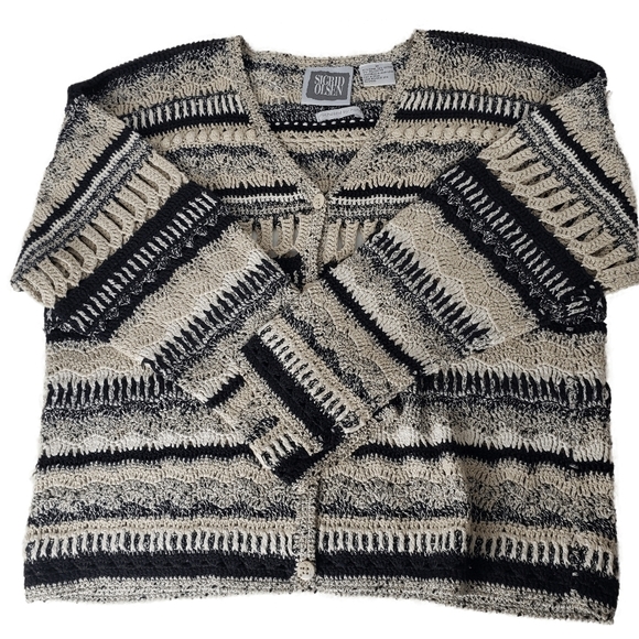 Sigrid Olsen Crocheted by Hand Cardigan Sweater  Size M - Picture 3 of 8